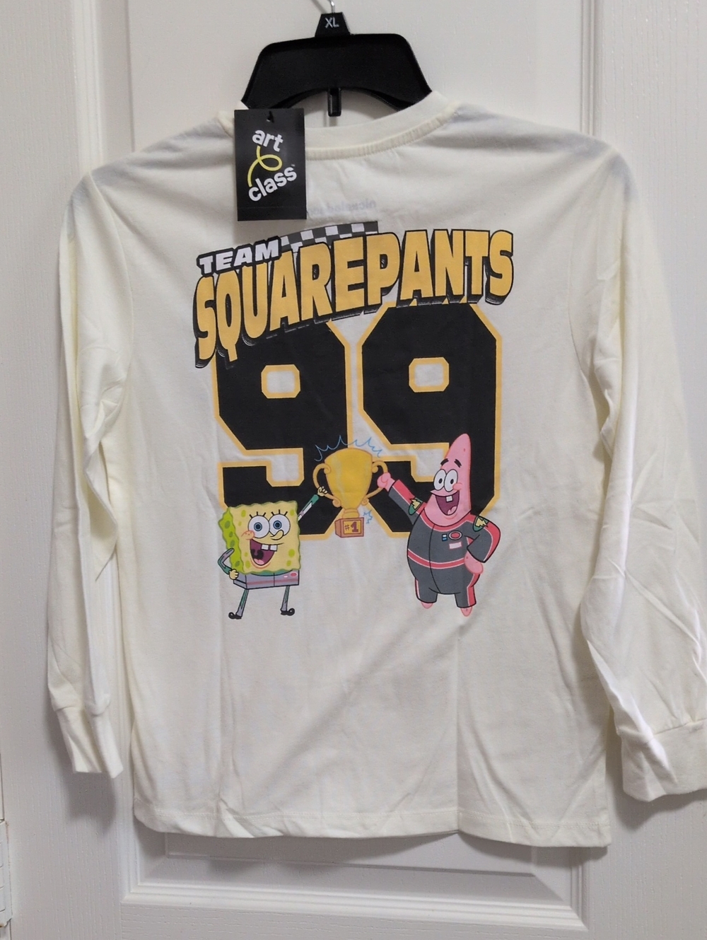 Boys Team SquarePants Long Sleeve T-shirt